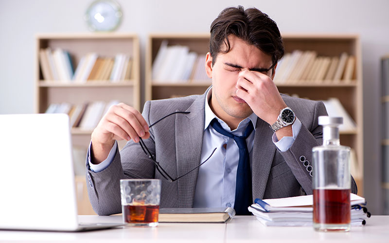 alcohol affects work
