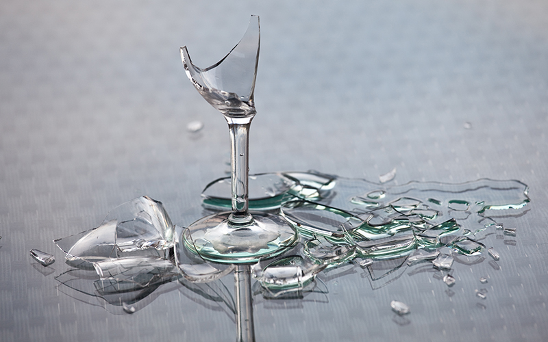 broken glass