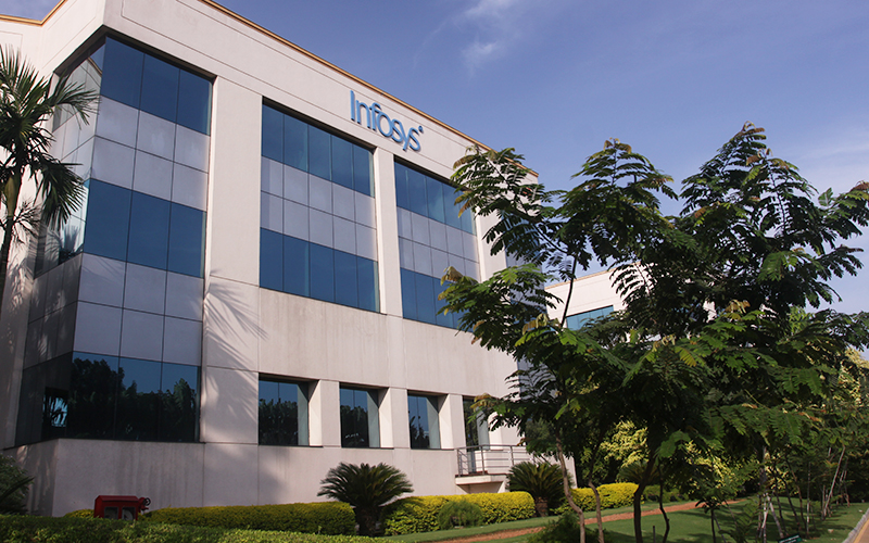 Infosys building, new jobs