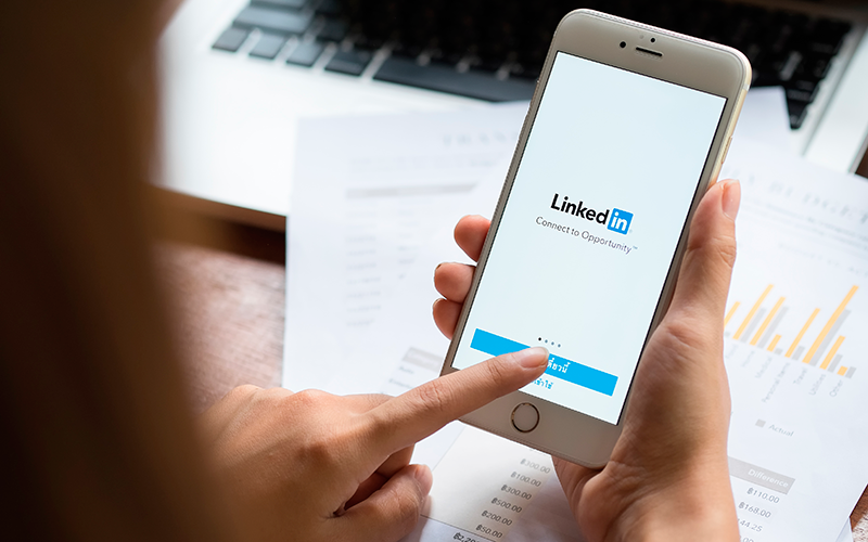 LinkedIn on mobile