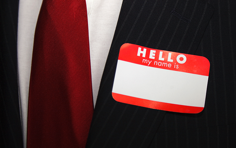 name tag