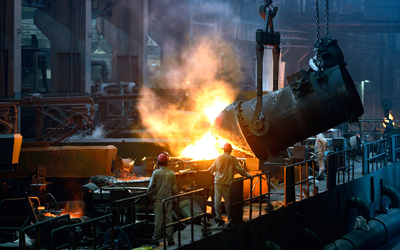steel, smelting, iron ore