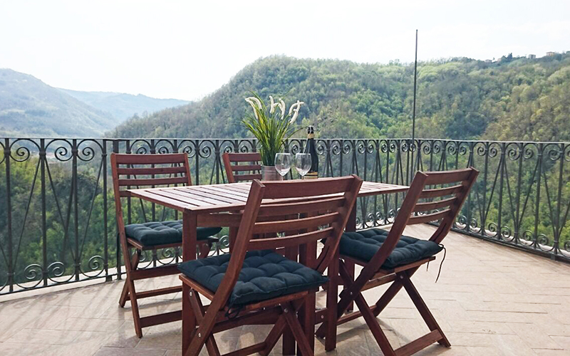 Opus holiday home, terrace view