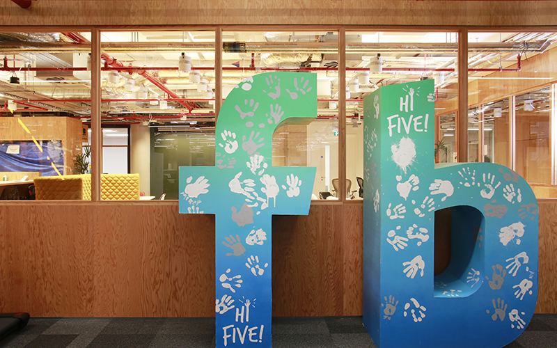 Facebook's new London office ©PA
