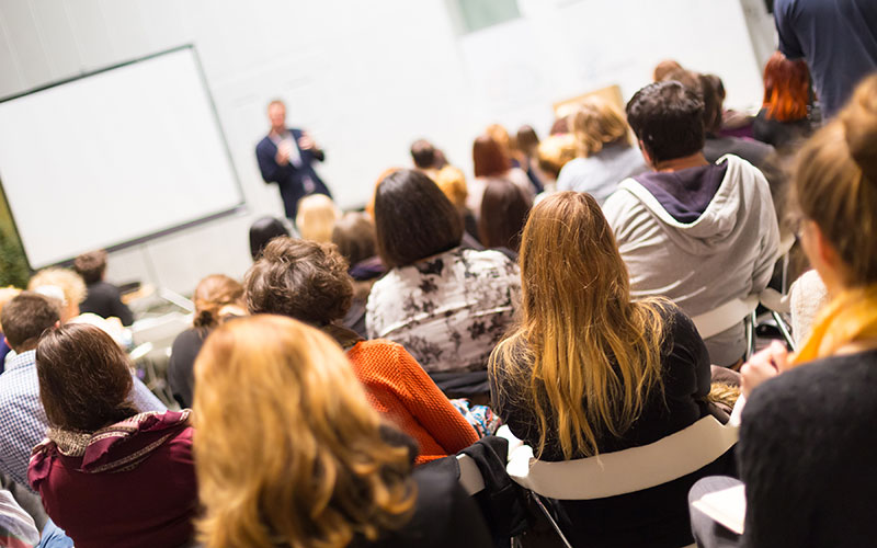 students at a GLAA event