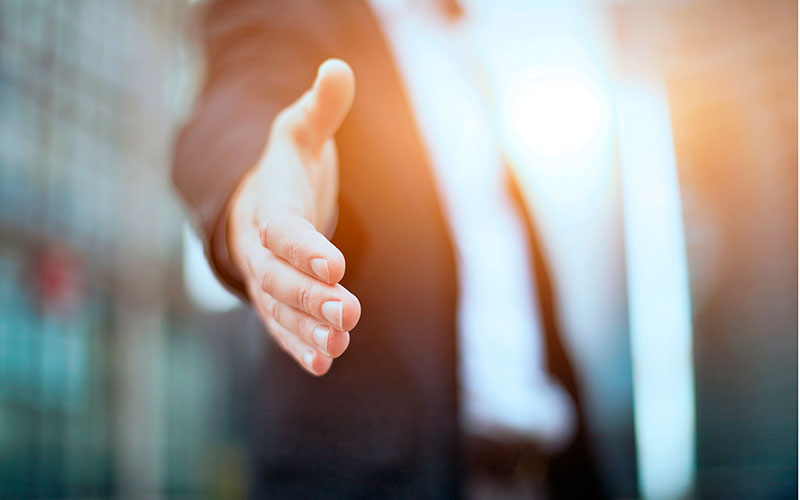 single handshake