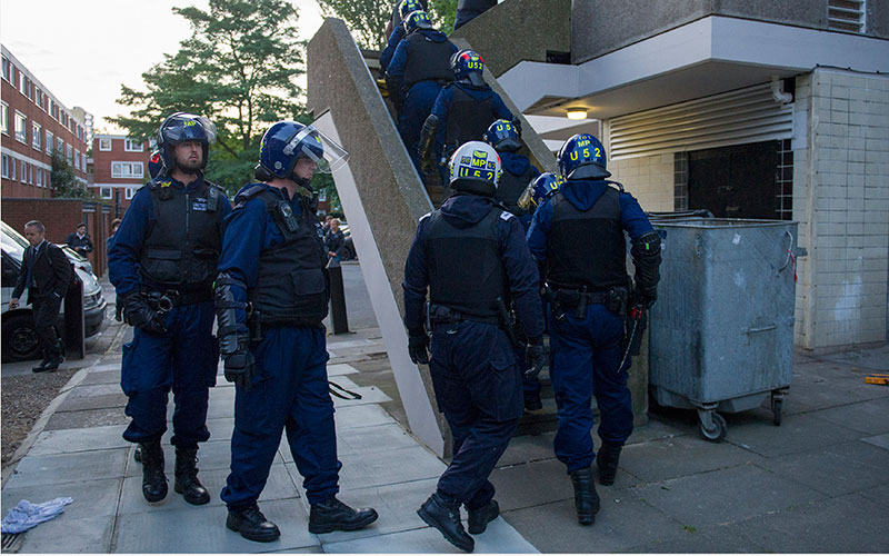 police raid ©PA