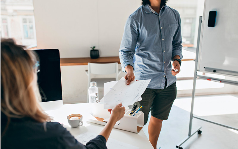 men wearing shorts at work