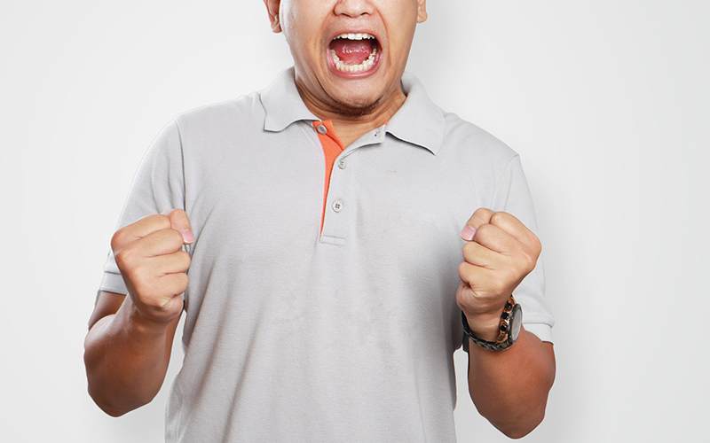angry worker