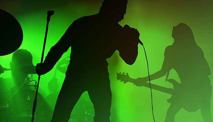 playing in a band as a hobby