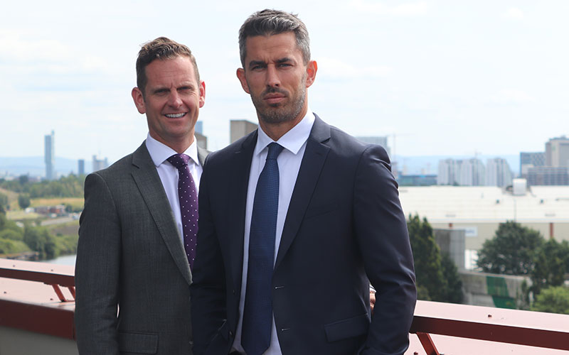 L-r: Morson's Adrian Adair and David Lynchehaun
