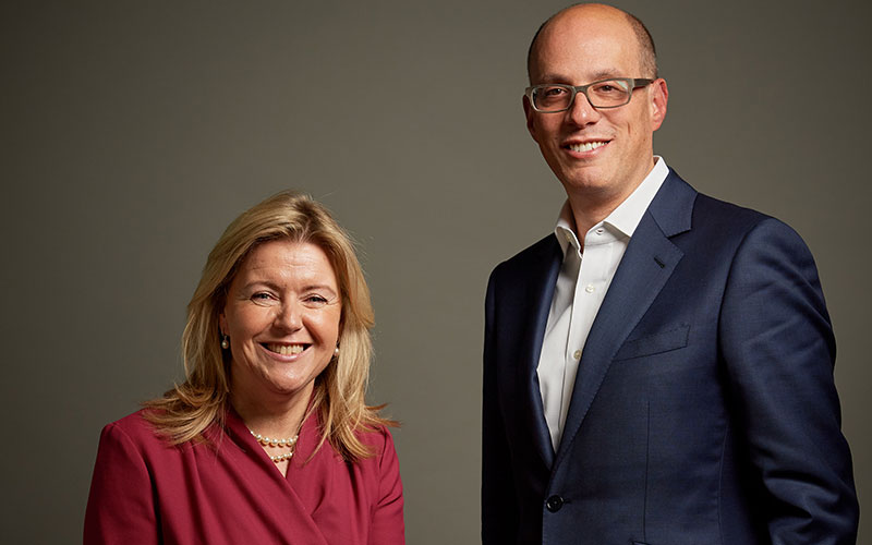 Rosaleen Blair and new AMS CEO David Leigh