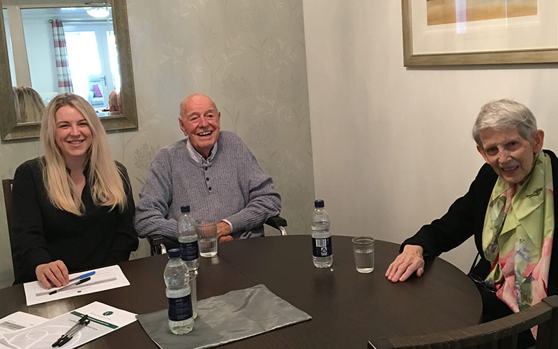 care home residents on the recruitment panel