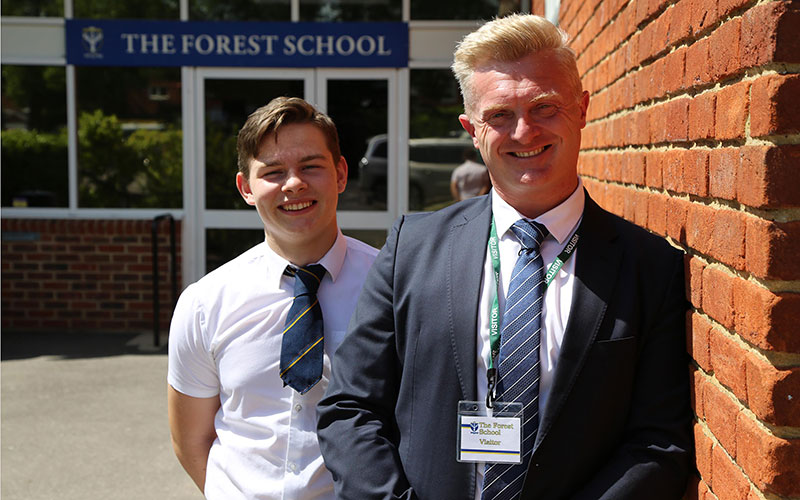L-r: Levi and Darren Ryemill on The Secret Teacher