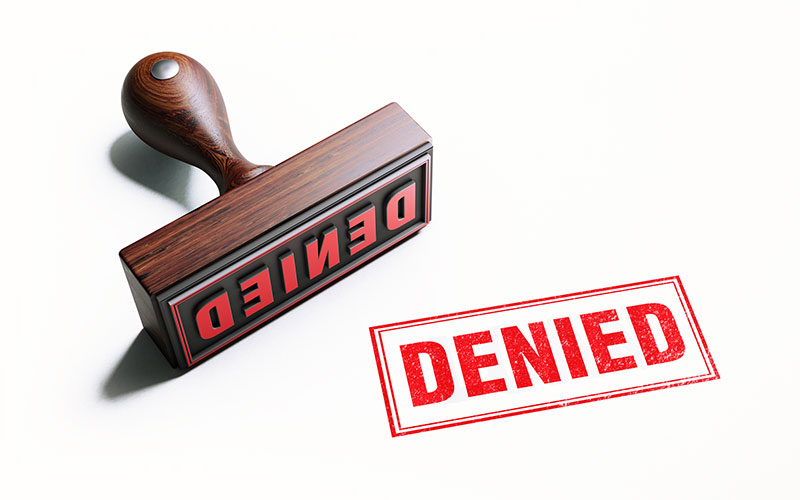 denied a licence