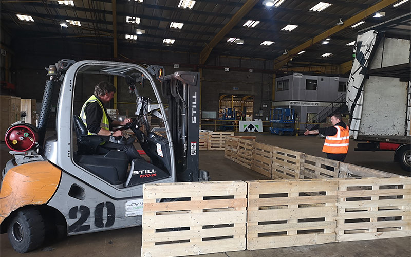 trainee forklift truck drivers