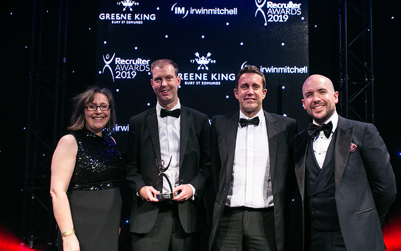 Greene King wins award at the 2019 Recruiter Awards