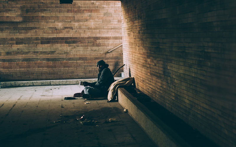 homeless person