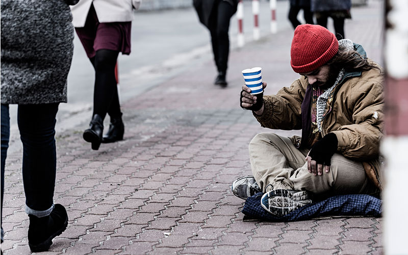 homeless person