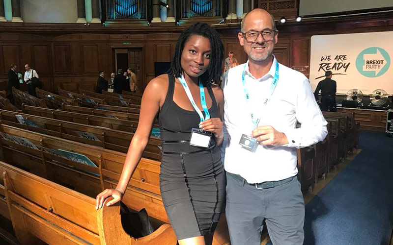 L-r: Inaya Folarin and Tony Goodwin