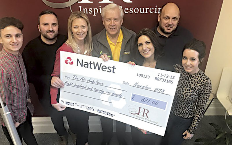 Inspire Resources Team Cheque