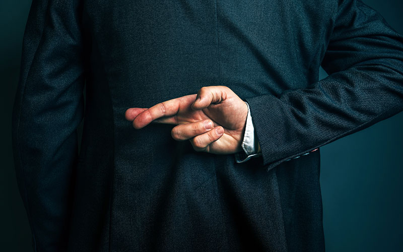 professions which are lying and mistrustful
