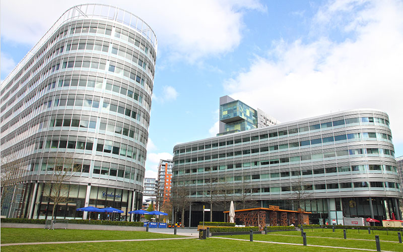 Manchester's Spinningfields district
