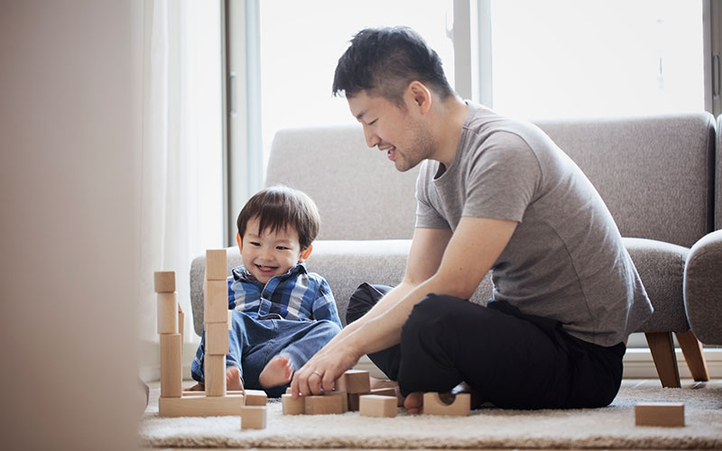 father with child, paternity issues