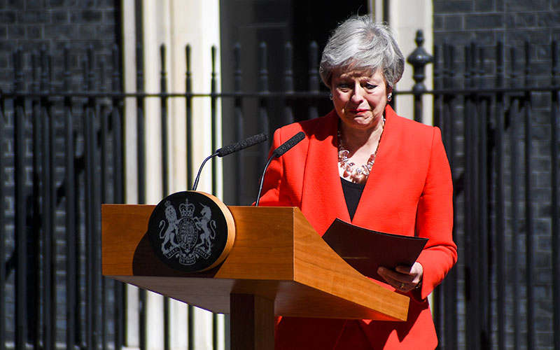 PM Theresa May resigning ©PA