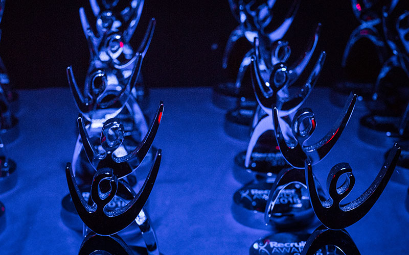 Recruiter Awards statues