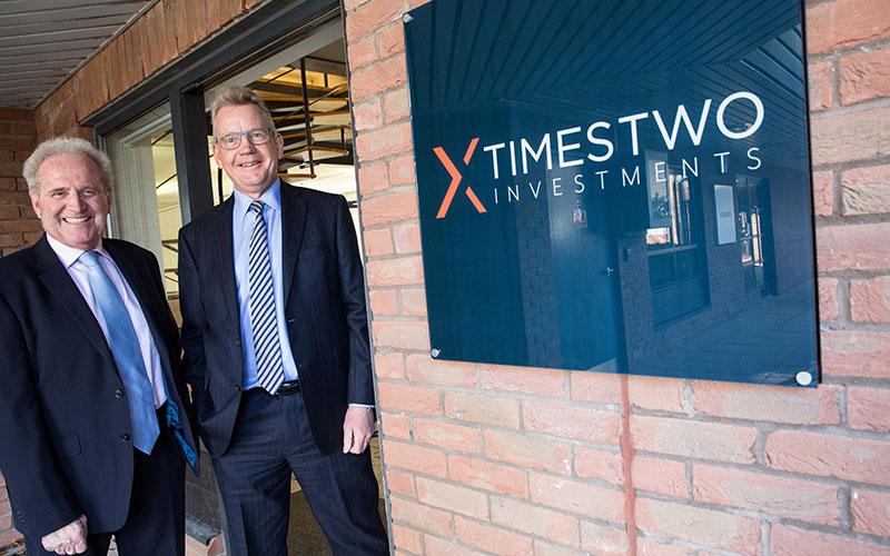 Keith Dawe and Mike Beesley at the TIMESTWO incubation hub in Pill, near Bristol (©Freia Turland)