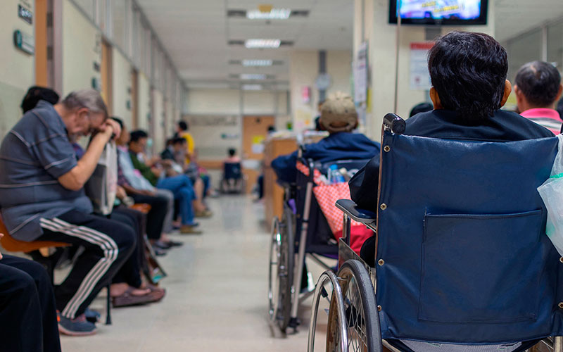 NHS waiting room