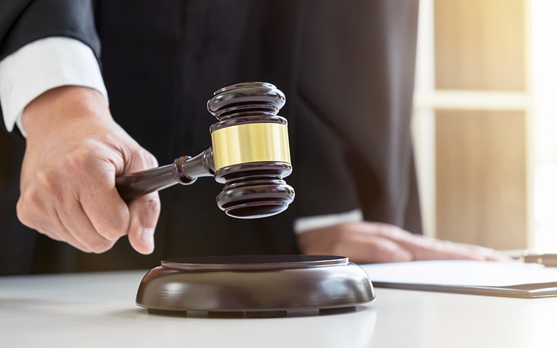 fined by the court