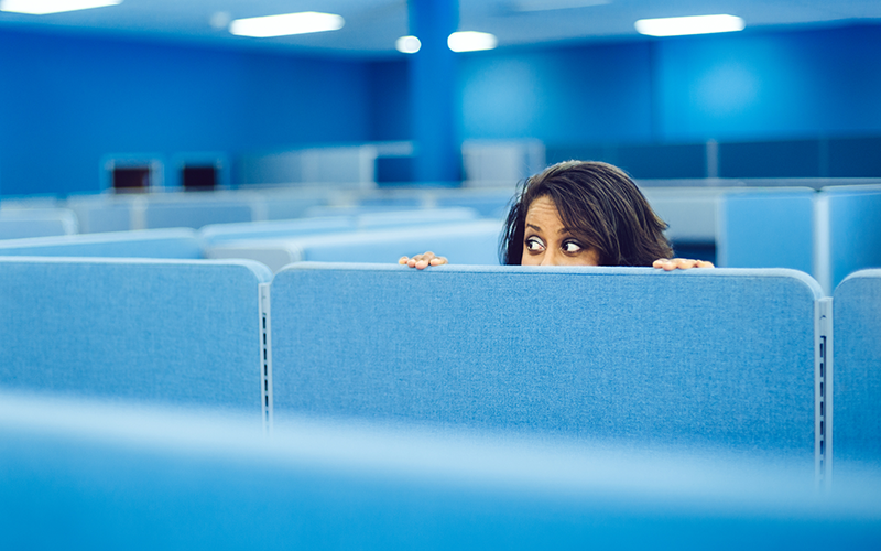 sneaking around spying on emails