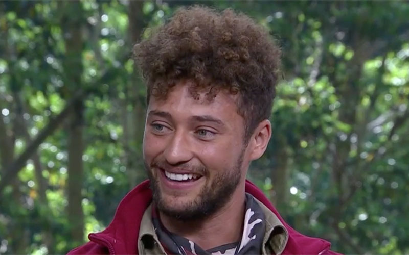 Myles Stephenson exits the jungle ©ITV.com