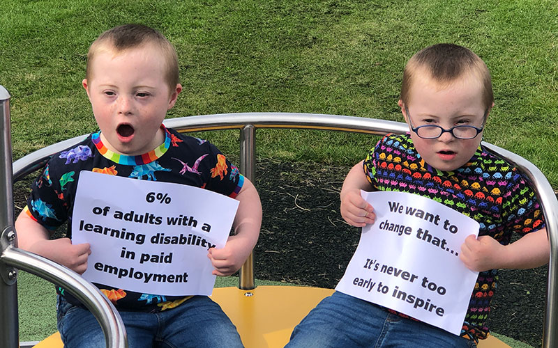 Identical twins Ollie & Cameron star in WorkFit's new film