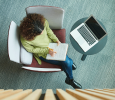 mature student in library.iStock-1727363575