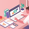 illustration desk laptop_credit_istock-1212171633
