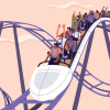 rollercoaster. CREDIT_shutterstock_2427137251