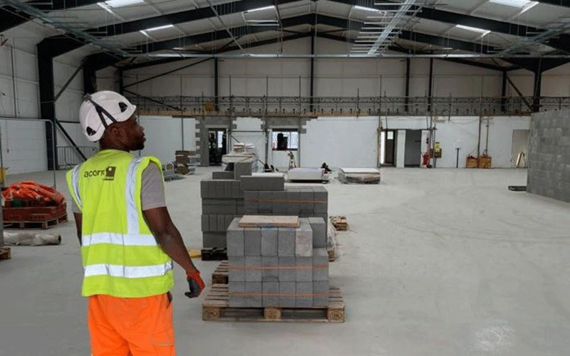 A worker from the Reconstruct programme
