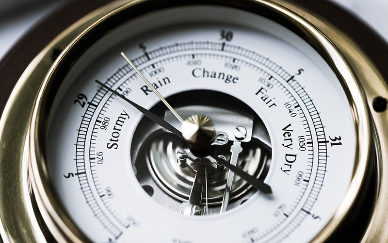 Barometer - on the way up
