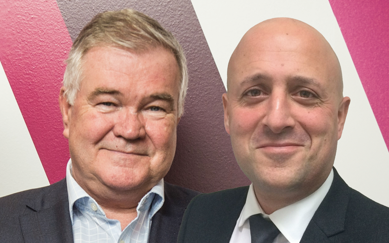 L-r: John O'Sullivan and Sid Barnes, Elite Leaders