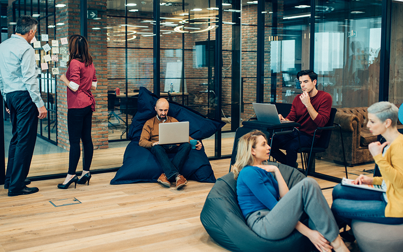 chill-out spaces can help employees de-stress