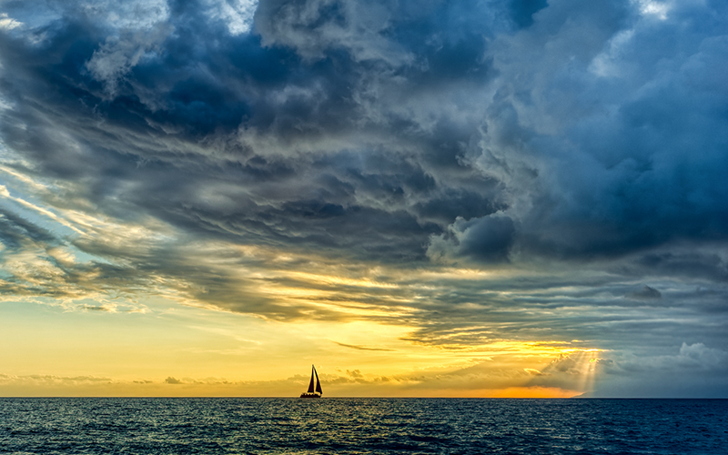 Sailing into a storm ©iStock