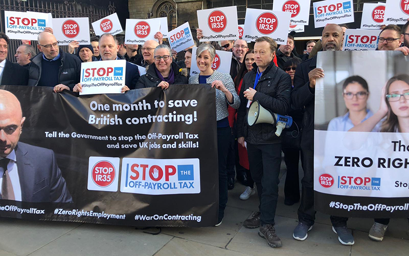 #Stoptheoffpayrolltax protest outside Parliament