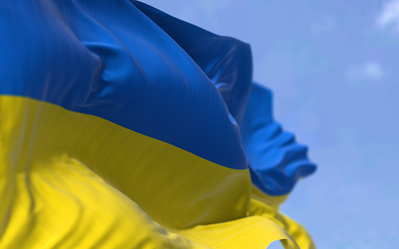 Ukrainian flag ©RarraRorro, Shutterstock